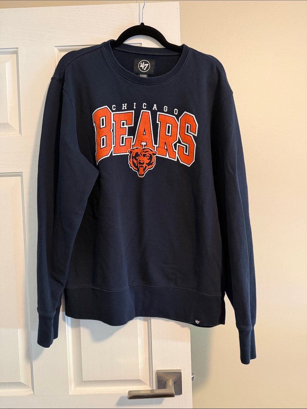 47 Chicago Bears Navy Sweatshirt with Orange Logo
